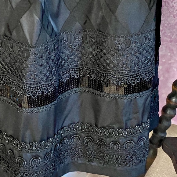 NYGARD embellished cocktail skirt, ribbons sequins - Picture 7 of 14